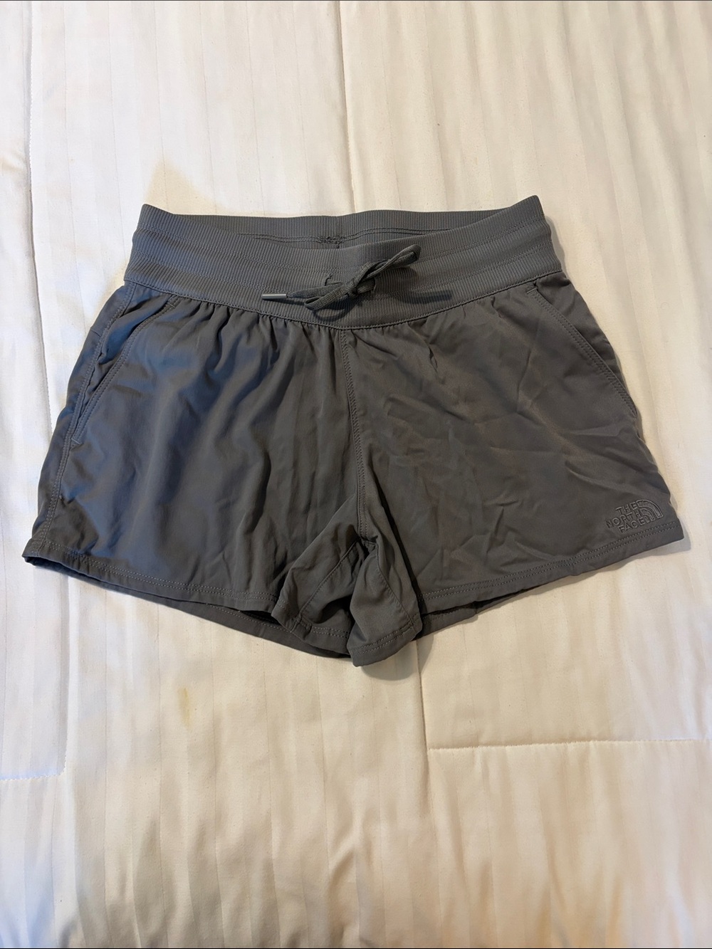 The North Face Women's Gray Drawstring Athletic Shorts